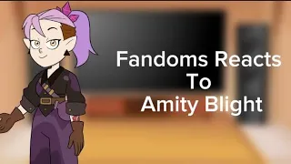 Girl Fandoms Reacts To Amity Blight|1/6|The Owl House|Shortly Angel