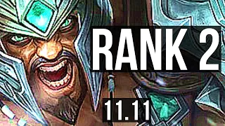 TRYNDAMERE vs TRUNDLE (TOP) | Rank 2, Rank 1 Trynda, 6/0/4, 1.0M mastery | JP Challenger | v11.11