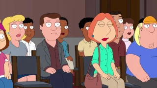 Peter's done with his gum - Family Guy