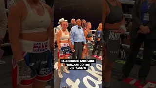 Elle Brooke vs Paige VanZant ends a draw 🤯 #misfitsboxing #boxing