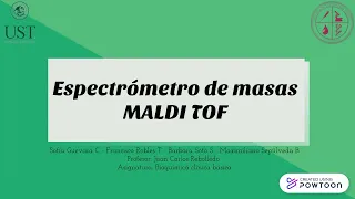 Espectrometría de masas MALDI TOF