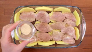 Oven chicken breast recipe with potatoes, Fast and tasty for the whole family