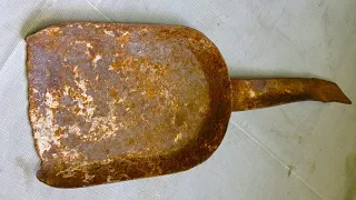 Rusty scoop restoration. quick restoration