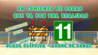 Comienzo de obras línea 11 Plaza Elíptica - Conde de Casal. Todos los detalles y plazos