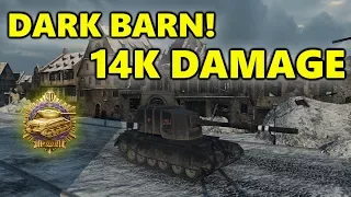 World of Tanks - FV 4005 - 14K DAMAGE 10 Kills - Dark Barn!