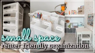 SMALL SPACE ORGANIZATION ON A BUDGET 2021 / RENTER FRIENDLY ORGANIZATION / EXTREME KONMARI DECLUTTER