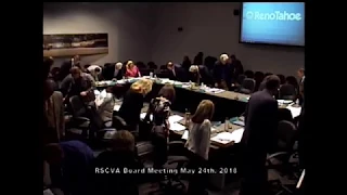 RSCVA Board of Directors Meeting May 24th, 2018
