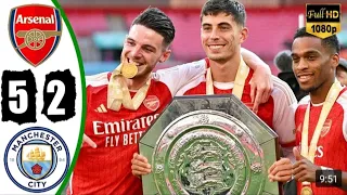 Arsenal vs Manchester City 1-1 (PEN 4-1) Highlights & All Goals Community Shield 2023 Highlight
