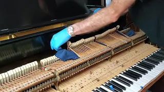 #285 Restoring An Old Steinway Piano- Liquid Softener On Hammerfelts