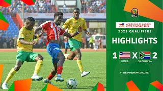 Liberia 🆚 South Africa | Highlights - #TotalEnergiesAFCONQ2023 - MD4 Group K