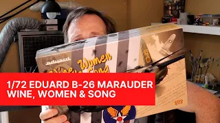 Eduard Limited Edition 1/72 B-26 Marauder, Wine, Women & Song 02129: A look inside the box