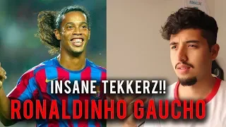 Footballer Reacts to Ronaldinho 14 Ridiculous Tricks That No One Expected