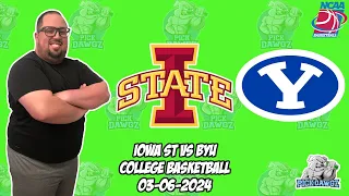 Iowa State vs BYU 3/6/24 Free College Basketball Picks and Predictions  | NCAAB Pick