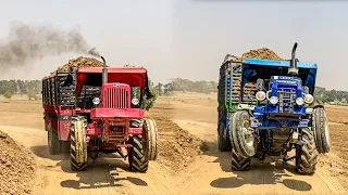 दोनों में कड़ा मुकाबला कौनसा मारेगा बाजी MAHINDRA 585 DI XP PLUS VS FARMTRAC 60 EPI full loding