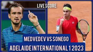 Medvedev vs Sonego | Adelaide International 1 2023 Live Score