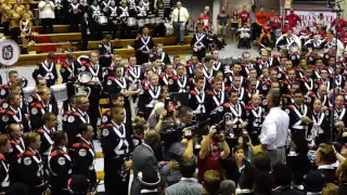 Ohio State Marching Band Urban Meyer and Team plus Sloopy Skull Session 9 10 2016 OSU vs Tulsa