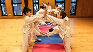 Sport for fun. Exercises for Kids pt.1. (tatami mats). Yoshukai Karate Latvia.