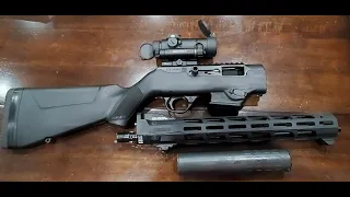 Suppressed Subsonic vs. Non. Ruger PC 9 Takedown Hybrid Can