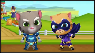 (Hyper Tom+Midnight Ginger) Talking Tom Gold Run vs Talking Tom Hero Dash | Gameplay