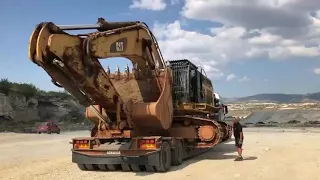 How to Transport an Excavator with Detachable Gooseneck Trailer - Lowboy Semi Trailer