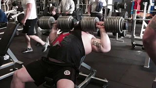 EDDIE HALL 100kg DUMBBELL PRESS 7 Reps Strength Asylum Gym