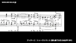 zen-on piano solo PP-501 プッチーニ：トゥーランドット (誰も寝てはならぬ)  　全音楽譜出版社