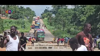 Dadieso residents block Accra-Kumasi highway over abandoned gas tanker | Citi Newsroom