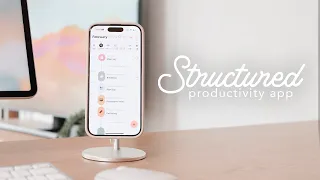 🗓️☁️ My Favorite iPhone Productivity App | Structured app