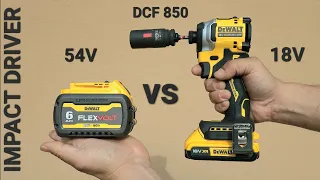 The most compact impact driver Dewalt DCF 850 NT with a force of 205 Nm. Extreme load up to 100°C