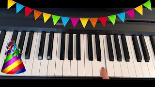 HAPPY BIRTHDAY на піаніно / Happy Birthday one finger piano tutorial