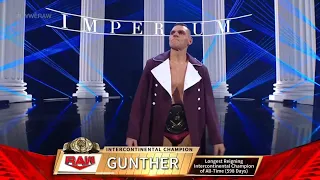 Gunther Entrance - WWE Monday Night Raw, January 29, 2024