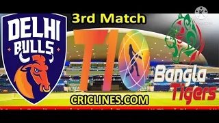 Today Match Prediction-Delhi Bulls vs Bangla Tigers-T10 League-3rd Match Fantasy XI Tips