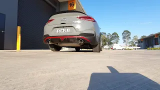 Hyundai i30n XFORCE exhaust sound STOCK MUFFLER