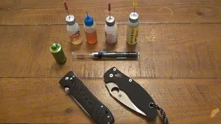 Knives Need Oil Changes LIke Your Car...How To Oil Your Folders...