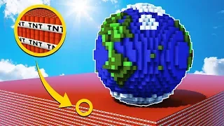 ¡TNT VS TIERRA! 🌍😱 ¿CUANTA TNT HACE FALTA PARA EXPLOTAR LA TIERRA?