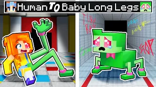 From HUMAN to BABY LONG LEGS in Minecraft!