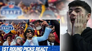 BRITS React to First Round Picks React to Being Drafted | 2024 NFL Draft