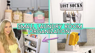 20+ BRILLIANT Small Laundry Room Organization Hacks!