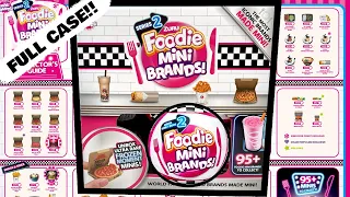 UNBOXING FULL CASE FOODIE MINI BRANDS SERIES 2!!! PIZZA BAG FOUND?!