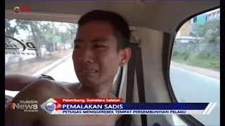 Pelaku Pemalakan Sadis Sopir Truk di Palembang Menangis saat Ditangkap - BIM 25/09