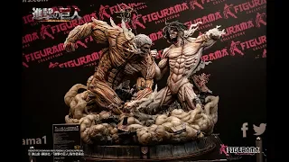 ATTACK ON TITAN: EREN TITAN VS ARMORED TITAN ELITE EXCLUSIVE STATUE