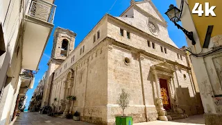 Mola di Bari, Italy Walking Tour - 4k - With Captions