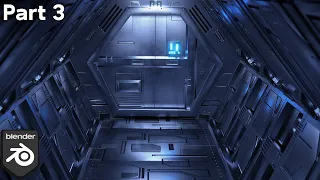 Sci-Fi Airlock Corridor - Part 3 (Blender Intermediate Tutorial)