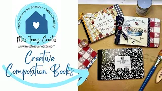 Creative Composition Notebooks (Napkin Craft Tutorial)