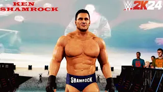 WWE 2K24 Ken Shamrock Entrance , Finisher, Signature & Victory Motion with GFX (Concept)