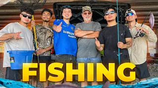 FISHING FOR THE FIRST TIME EVER w/ THE BOYS!!