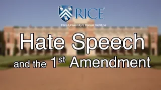 2019.4.9 "Hate Speech and the 1st Amendment" (Jeremy Waldron & Jonathan Turley)