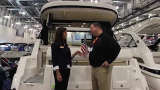 BRAND NEW Regal 38' Walkthrough from Grand Bay Marine! @ The 2019 Grand Rapids Boat Show!