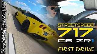 First Drive for StreetSpeed717 in C6 ZR1 after LMR 1200HP package