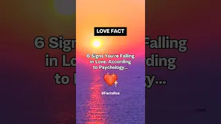 6 Signs you're falling in love, according to psychology | Love Fact ❤️ #shorts